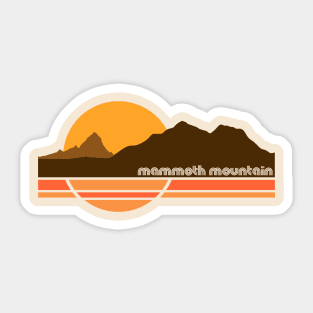 Retro Mammoth Mountain 70s Tourist Souvenir Sticker